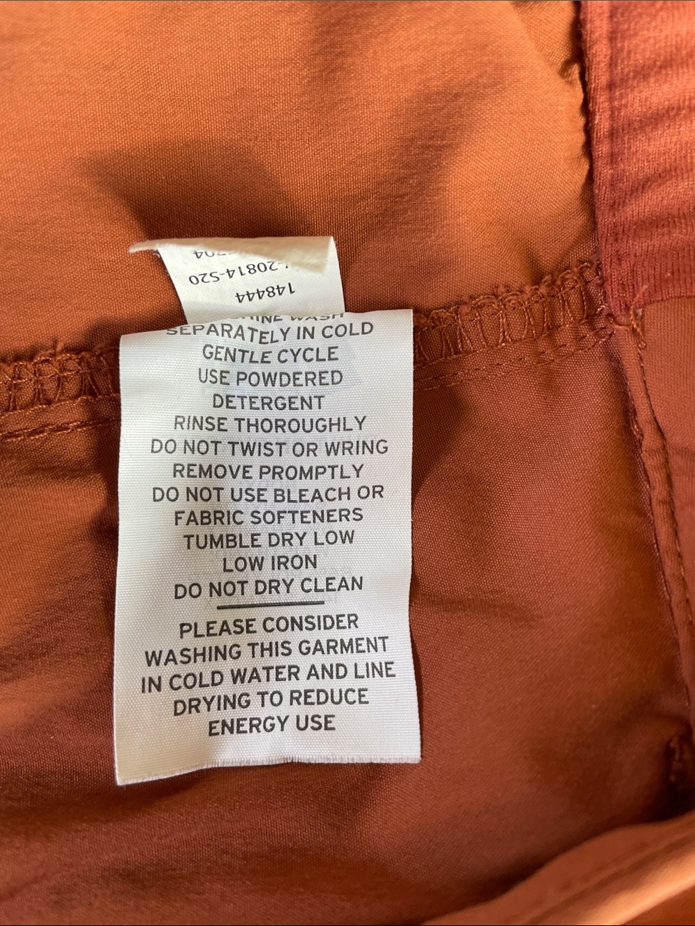 REI Rust Orange Lightweight Nylon Adventure 4 1/2” Hiking Shorts Size Small - Picture 9 of 10